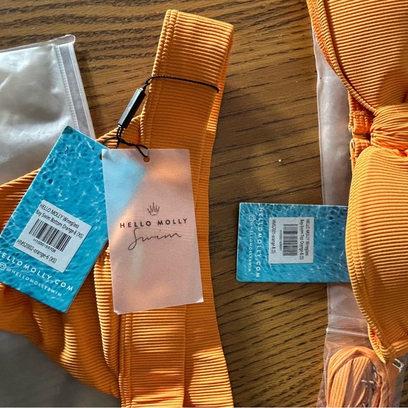 Hello Molly Bandeau bikini top and matching thong bottom - Picture 3 of 5